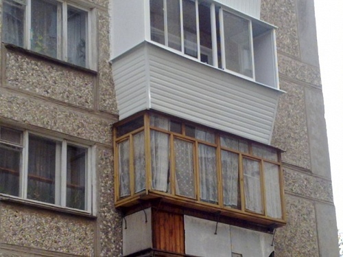 Балконы с выносом.  №4